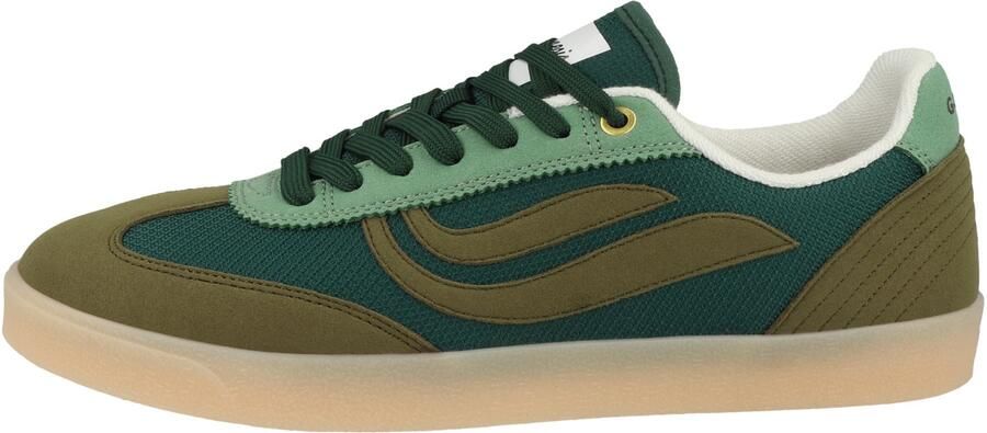 GENESIS Sneakers laag 'Volley ' donkergrijs kaki lichtgroen - Foto 4