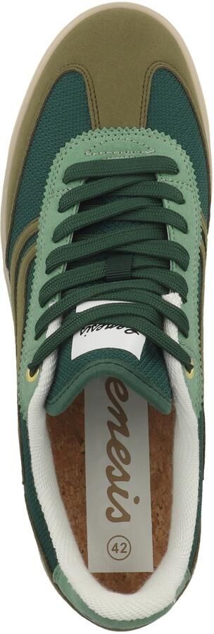 GENESIS Sneakers laag 'Volley ' donkergrijs kaki lichtgroen - Foto 7