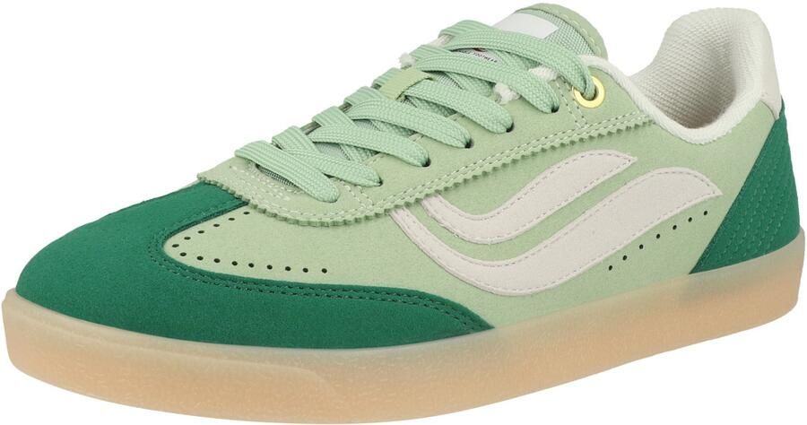 GENESIS Sneakers laag ' Volley Hairy ' groen lichtgroen wit