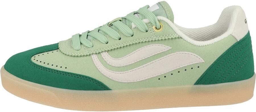 GENESIS Sneakers laag ' Volley Hairy ' groen lichtgroen wit - Foto 3