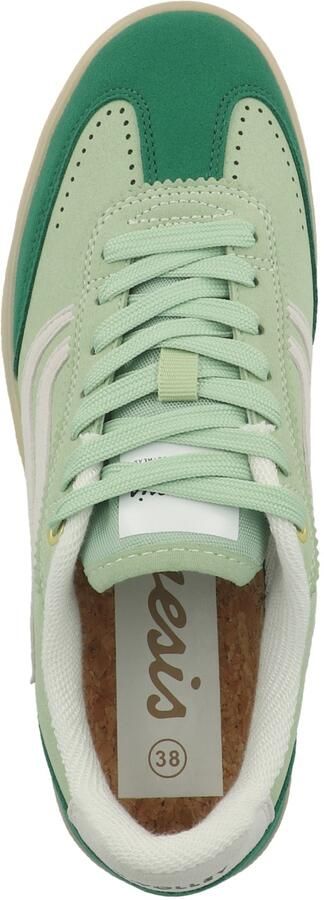 GENESIS Sneakers laag ' Volley Hairy ' groen lichtgroen wit - Foto 6