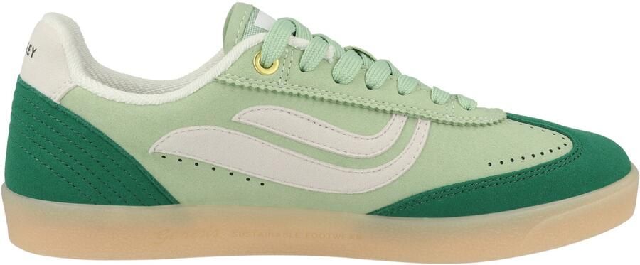 GENESIS Sneakers laag ' Volley Hairy ' groen lichtgroen wit - Foto 4