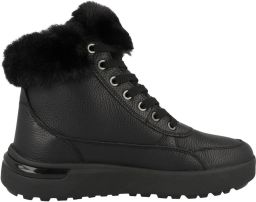 Geox Zwarte Casual Gesloten Platte Booties