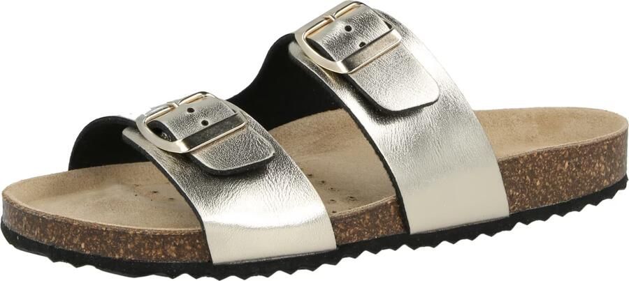 Geox Gouden Platte Sandalen voor Vrouwen Yellow Dames - Foto 7