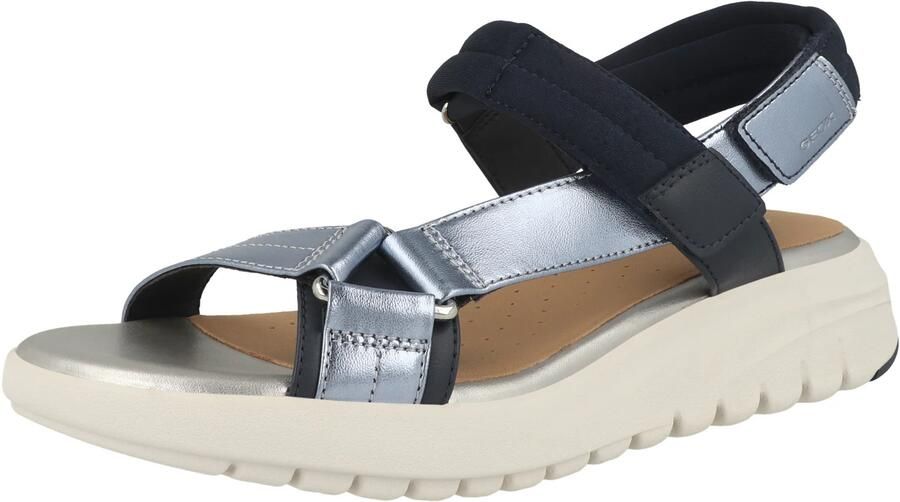 GEOX Sandalen met riem blauw zilver - Foto 2
