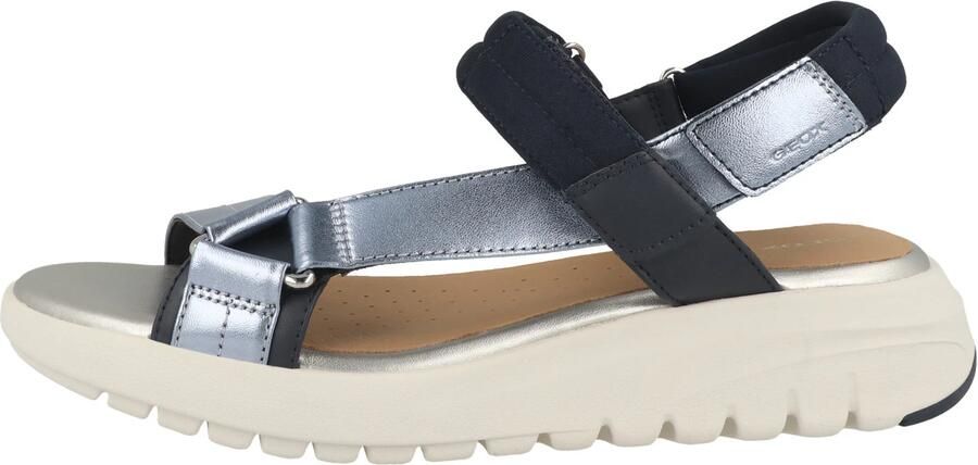 GEOX Sandalen met riem blauw zilver - Foto 4