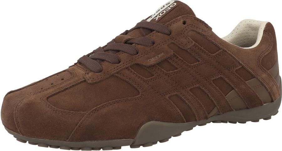 GEOX SNAKE heren leren sneaker U66NVA 022BC veterschoen bruin - Foto 6
