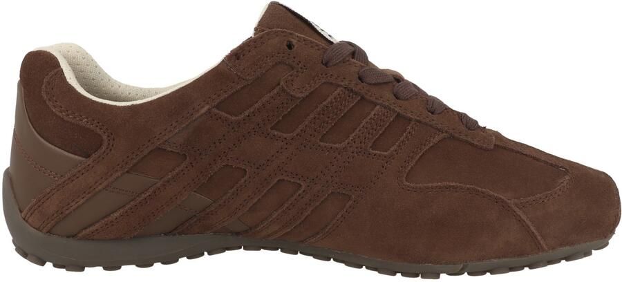 GEOX SNAKE heren leren sneaker U66NVA 022BC veterschoen bruin