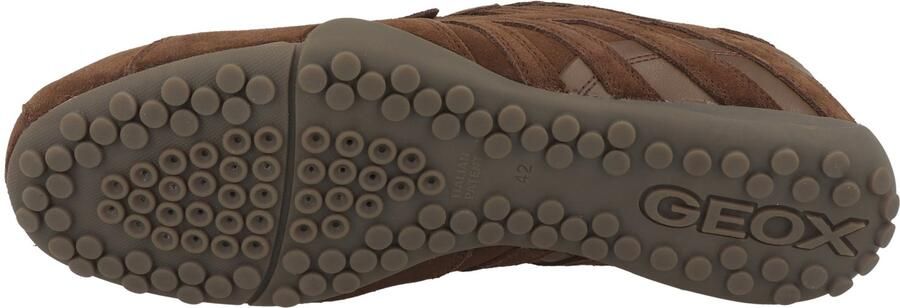 GEOX SNAKE heren leren sneaker U66NVA 022BC veterschoen bruin - Foto 5