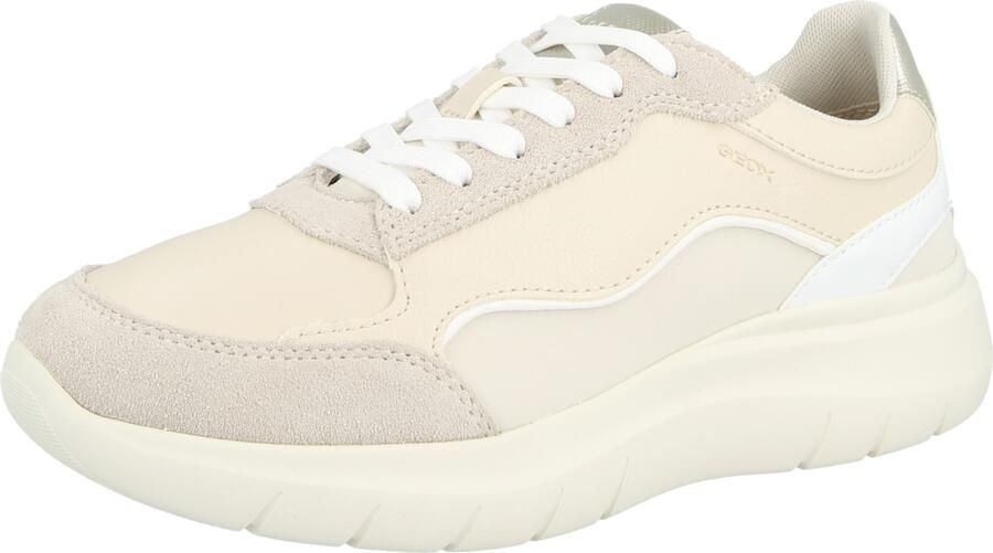 GEOX Sneakers laag 'D PLUMMERY' taupe sand donkerbeige wit - Foto 3