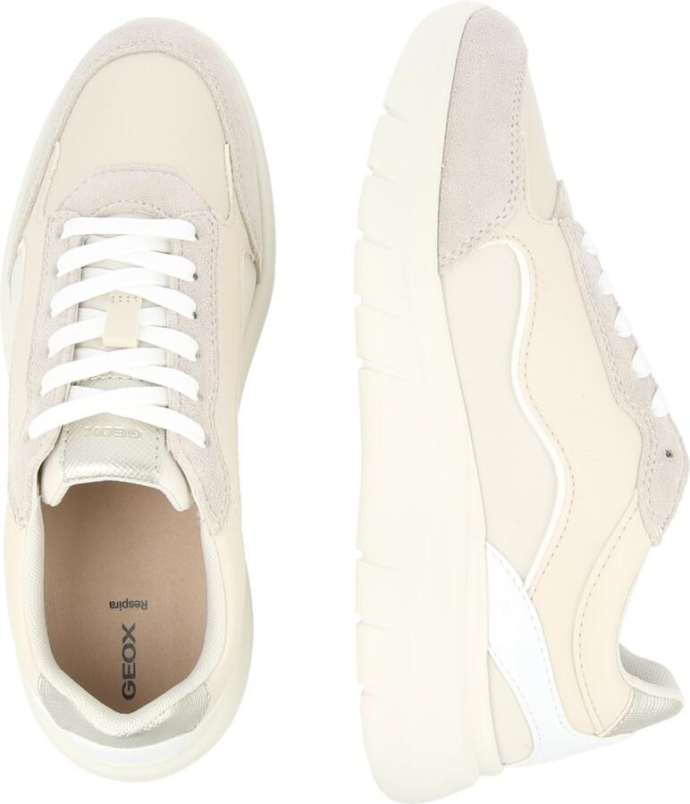 GEOX Sneakers laag 'D PLUMMERY' taupe sand donkerbeige wit - Foto 4