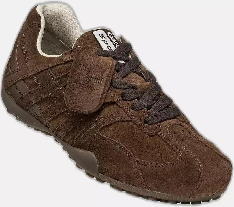 GEOX Sneakers laag 'D SNAKE' donkerbruin