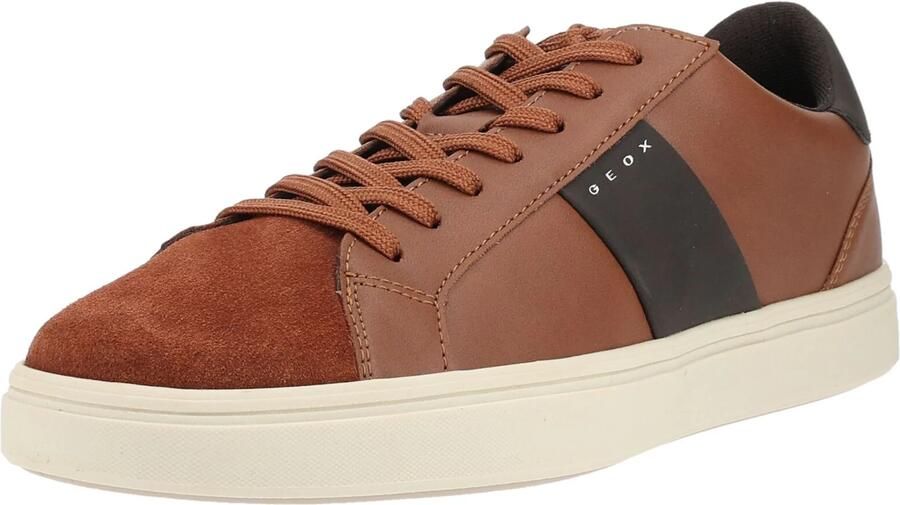 GEOX Sneakers laag kastanjebruin zwart