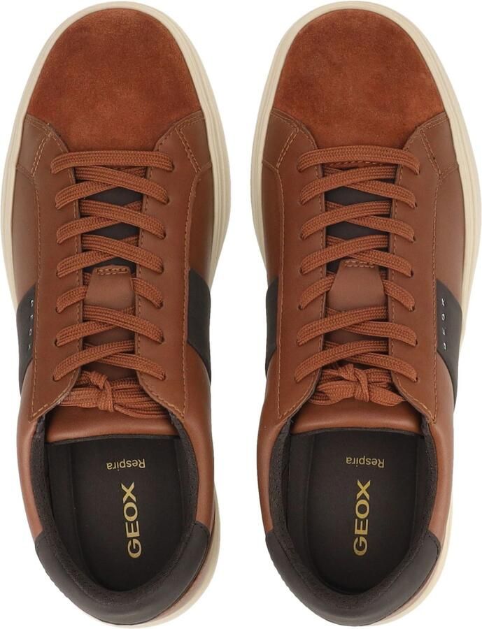 GEOX Sneakers laag kastanjebruin zwart - Foto 2