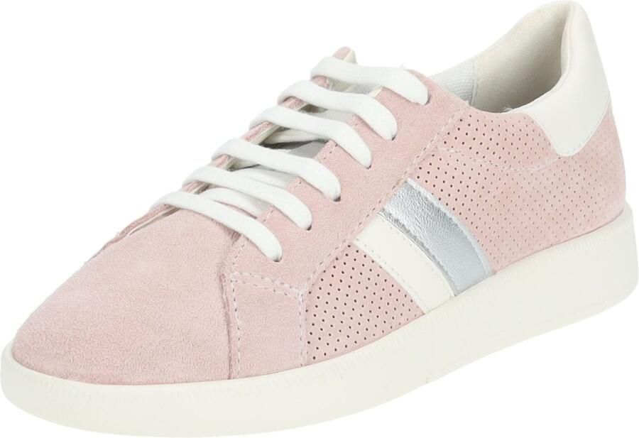 GEOX Sneakers laag rosa zilver wit