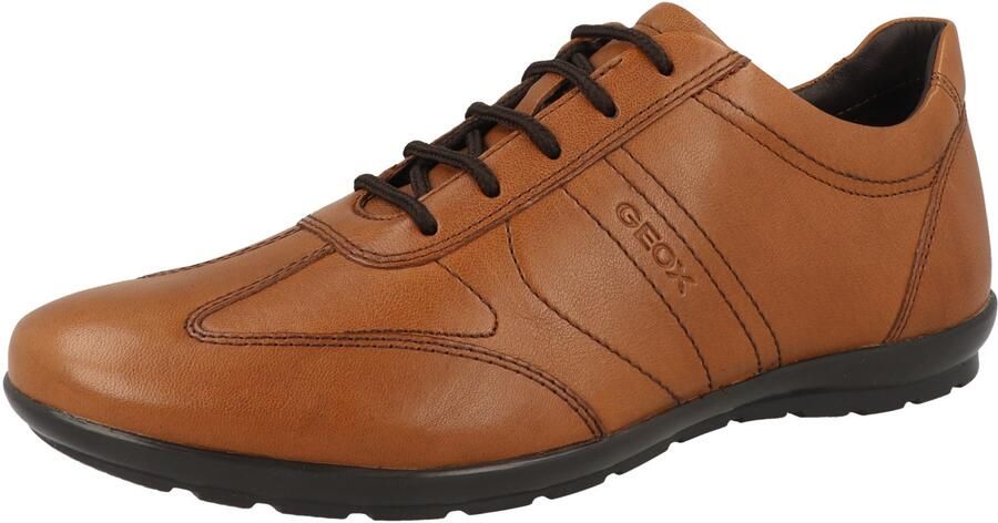 GEOX Sportieve veterschoen 'Uomo Symbol B' cognac