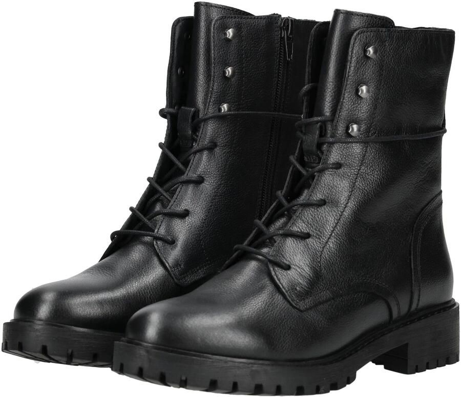 Geox Veterlaarsjes D HOARA businessmode veterschoenen comfort schoen met blokhak - Foto 4