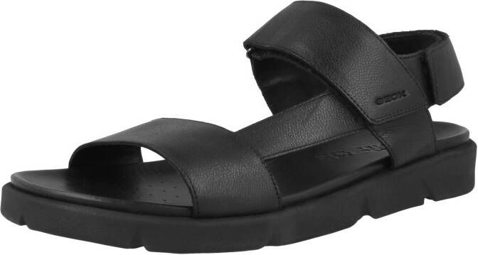 Geox Zwarte platte sandalen voor mannen Black Heren - Foto 4