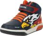 GEOX J INEK BOY Unisex Sneakers NAVY ORANGE - Thumbnail 3