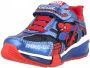 Geox Bayonyc Spider-Man sneakers met lichtjes blauw rood - Thumbnail 3