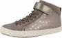 GEOX J kalispera sneakers grijs Imitatieleer - Thumbnail 4