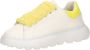 GEOX PUFFYPOP MEISJES Sneakers WIT FLUO GEEL - Thumbnail 3