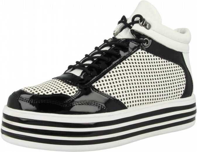 Gerry Weber Sneaker met glitterzool Kaki Zwart - Foto 2