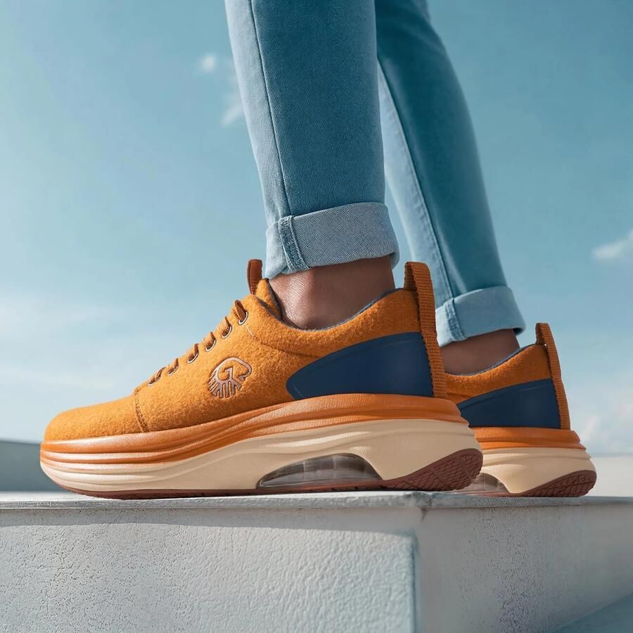 GIESSWEIN Sneakers laag 'Curve Max' blauw oranje - Foto 2