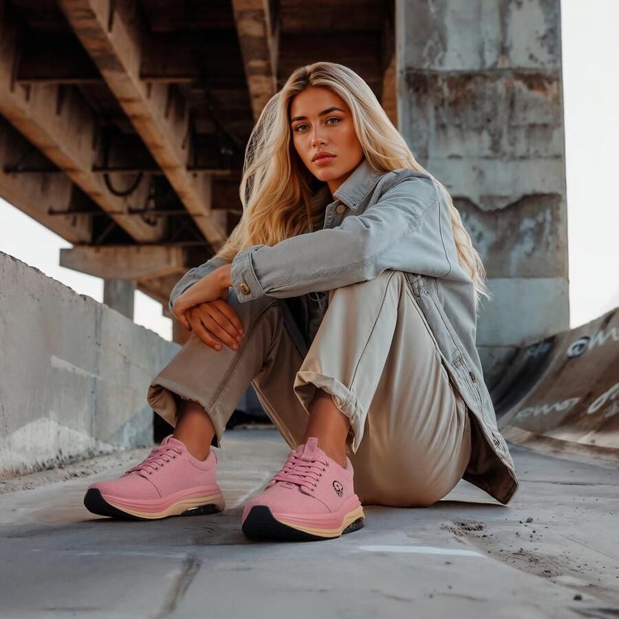 GIESSWEIN Sneakers laag 'Curve Max' rosa zwart - Foto 3