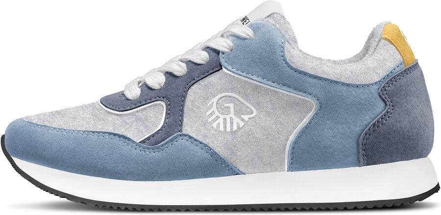 GIESSWEIN Sneakers laag 'Retro Runner' blauw geel wit