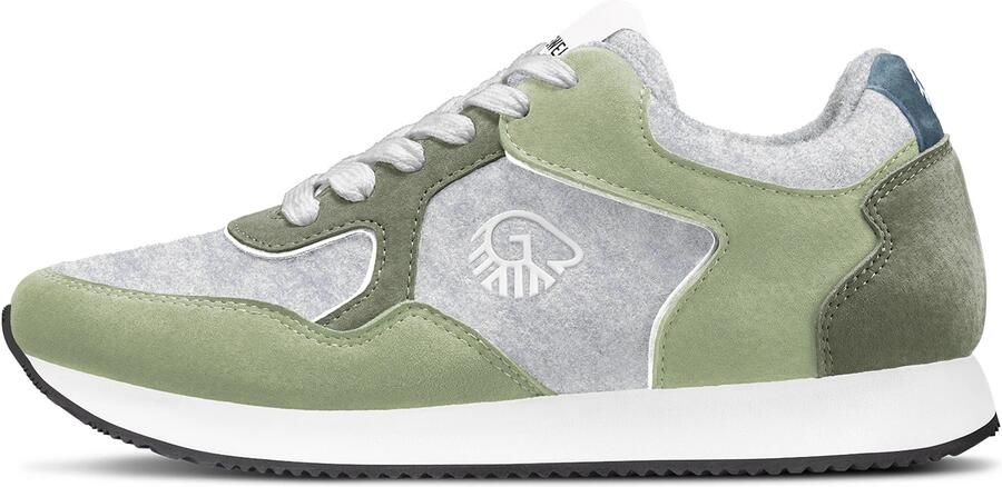 GIESSWEIN Sneakers laag 'Retro Runner' grijs groen