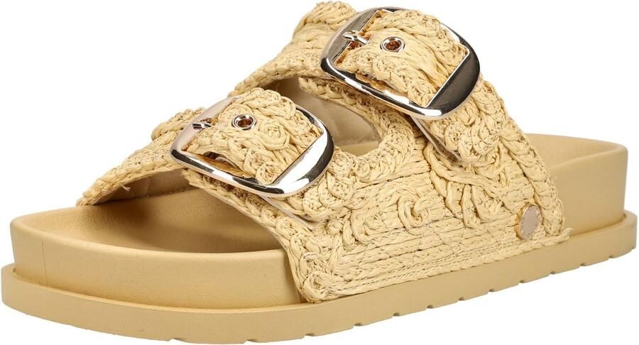 GIOSEPPO Muiltjes beige goud