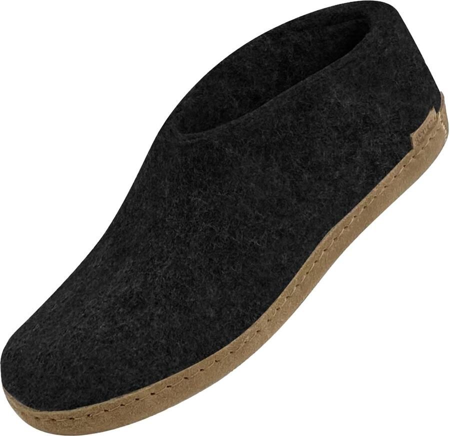 Glerups Pantoffels DK Shoe Charcoal Lammwollfilz - Foto 4