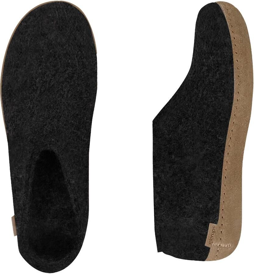 Glerups Pantoffels DK Shoe Charcoal Lammwollfilz - Foto 5
