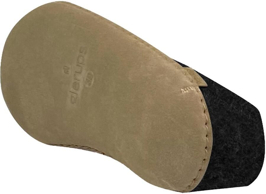 Glerups Pantoffels DK Shoe Charcoal Lammwollfilz - Foto 7