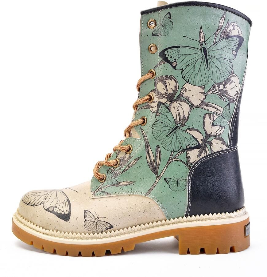 Goby Boots 'JNR' beige turquoise zwart