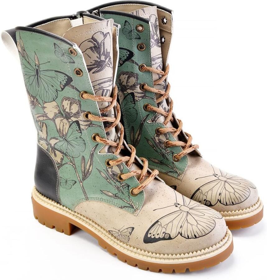 Goby Boots 'JNR' beige turquoise zwart - Foto 3