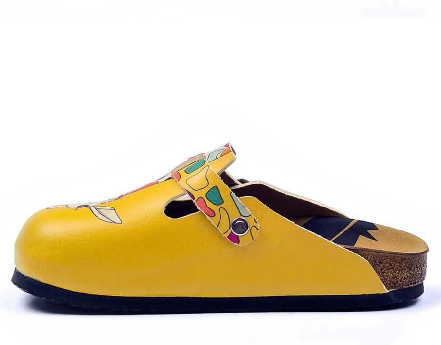 GOBY Clogs met Giraffe Handgemaakt Premium Kwaliteit