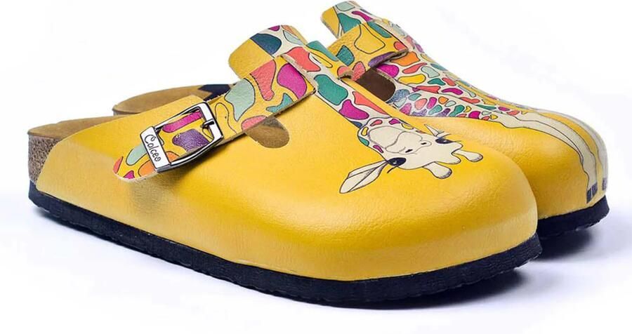 GOBY Clogs met Giraffe Handgemaakt Premium Kwaliteit - Foto 5