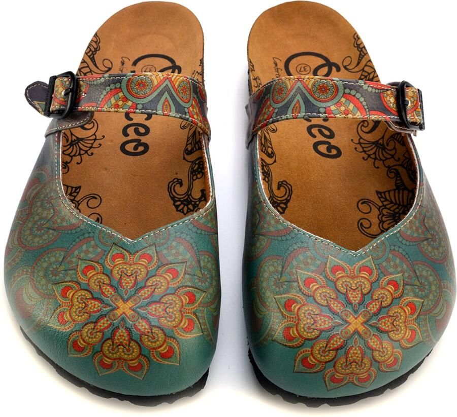 Goby Clogs 'Women shoes -Calceo mules CAL2204' blauw - Foto 2