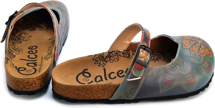 Goby Clogs 'Women shoes -Calceo mules CAL2204' blauw - Foto 4