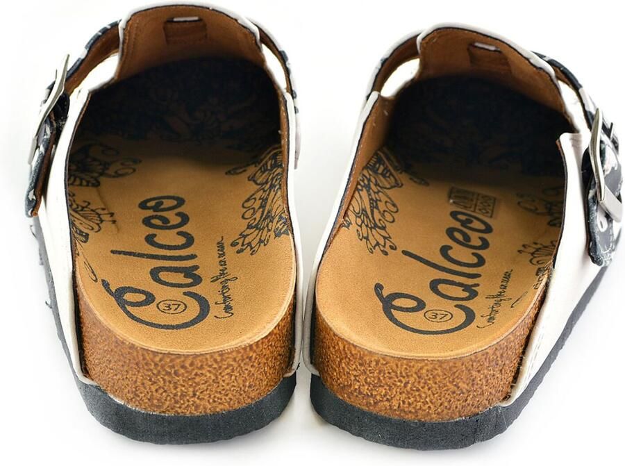 Goby Clogs 'Women shoes -Calceo mules with cats WCAL342' wit - Foto 4
