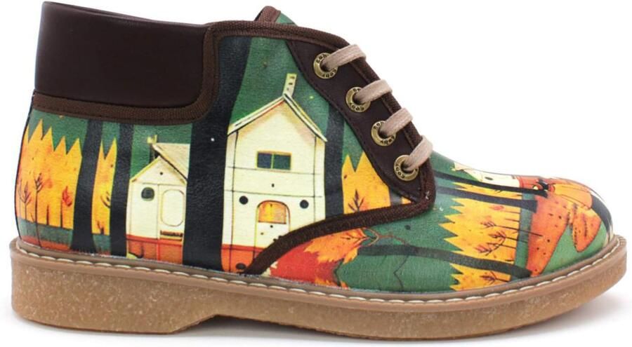 Goby Enkellaarsje ' lace up ankle shoes GKP101' gemengde kleuren