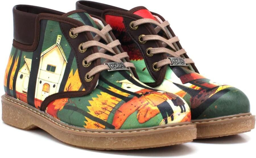 Goby Enkellaarsje ' lace up ankle shoes GKP101' gemengde kleuren - Foto 3