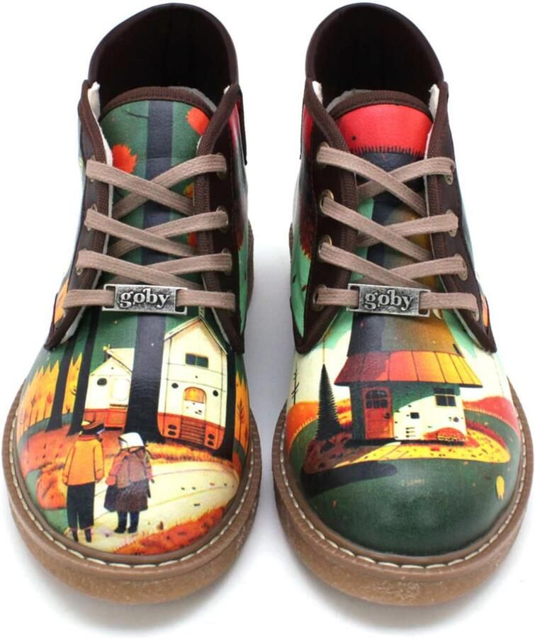 Goby Enkellaarsje ' lace up ankle shoes GKP101' gemengde kleuren - Foto 2