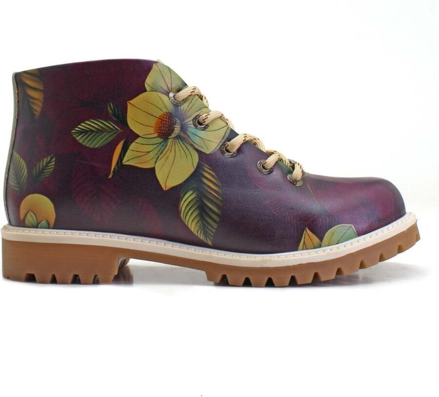 Goby Enkellaarsje 'Women's Burgundy Ankle boots TKS531' bourgogne - Foto 3