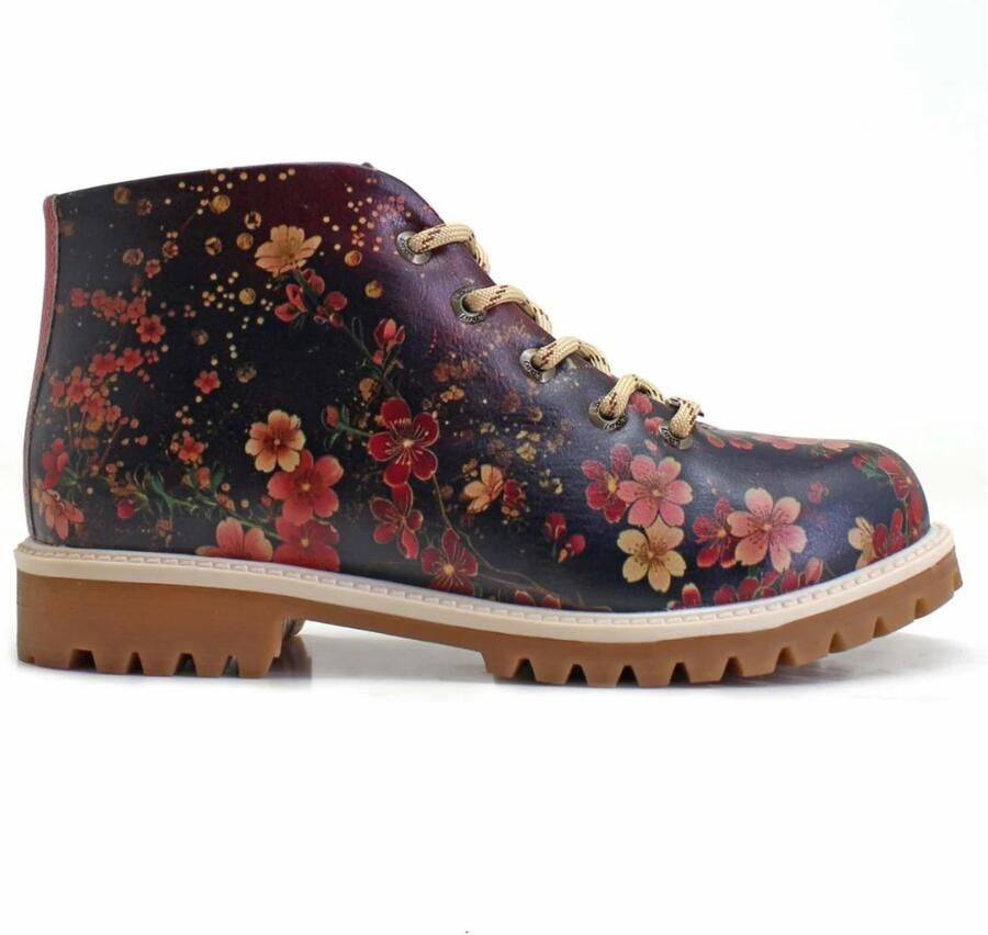 Goby Enkellaarsje 'Women's Burgundy Ankle boots TKS536' bourgogne - Foto 3