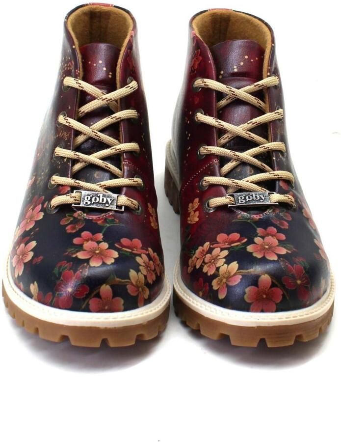 Goby Enkellaarsje 'Women's Burgundy Ankle boots TKS536' bourgogne - Foto 4