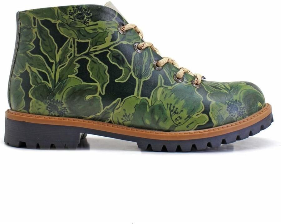 Goby Enkellaarsje 'Women's Green Ankle boots TKS157' donkergroen - Foto 3
