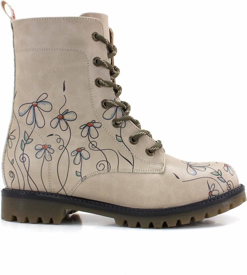 GOBY Lovely Daisies Laarzen Damesboots Handgemaakt Premium Kwaliteit